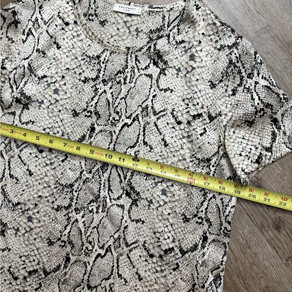 Equipment Riley Silk Python Blouse - image 4